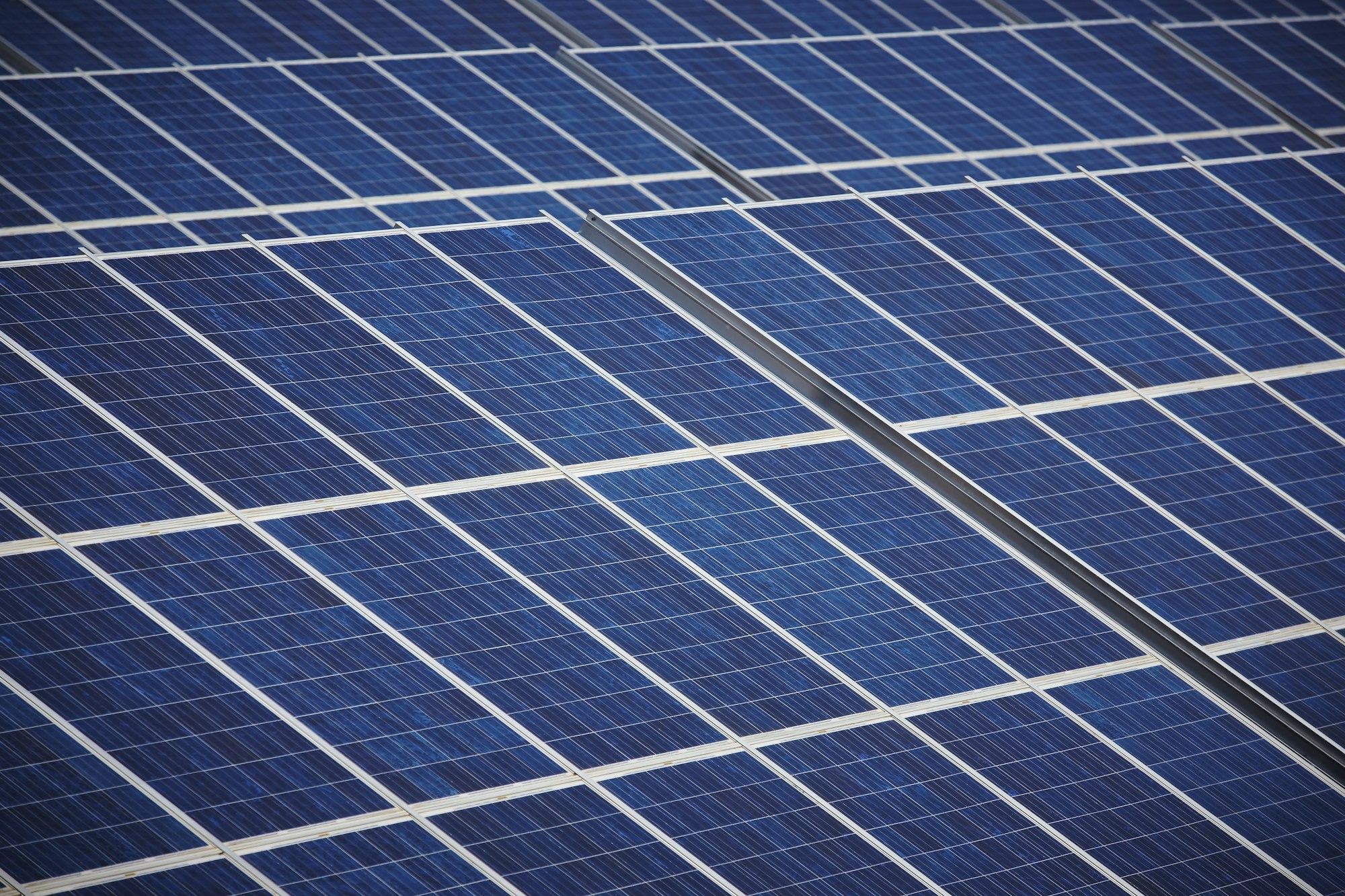 East facing solar panels
