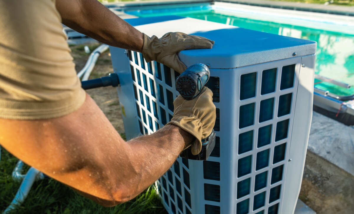 Homemade solar water heater for pool