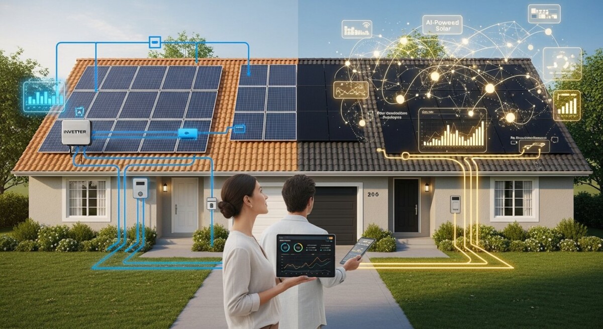 difference between traditional solar and ai solar